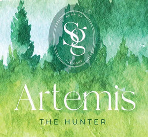 4.5 Artemis - The Hunter - natural soap with peppermint and cedarwood essential oils Castile Soap Studio